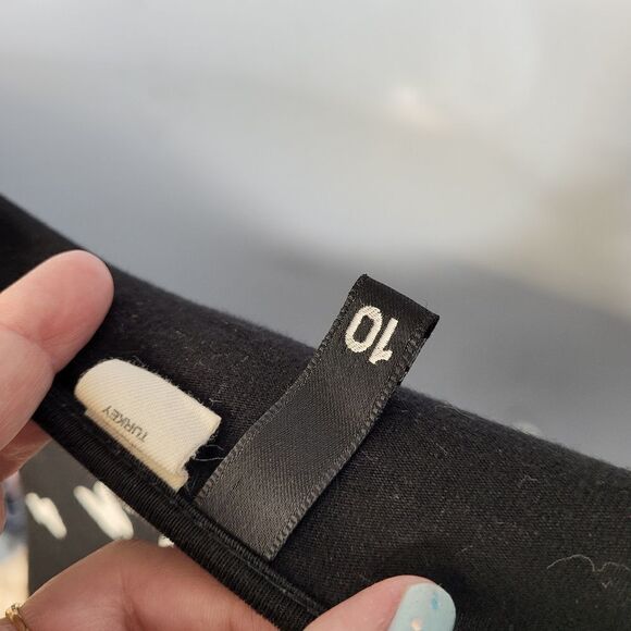 Y2K dress black butterfly print halter mini with cinched‎ front M - Picture 7 of 12